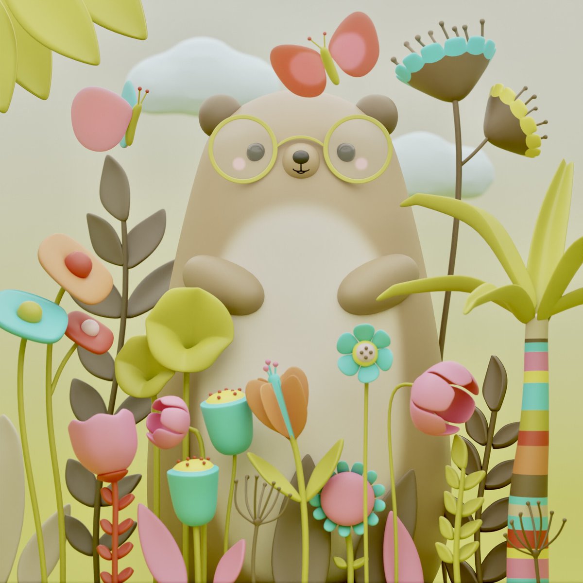 BlenderArtists's tweet photo. 'Cute Bear with Flowers' by Syrelle https://t.co/xv3FOXFbLI #b3d #blender3d #blenderart #blenderrender #blendercommunity https://t.co/L0aNtvSAUr