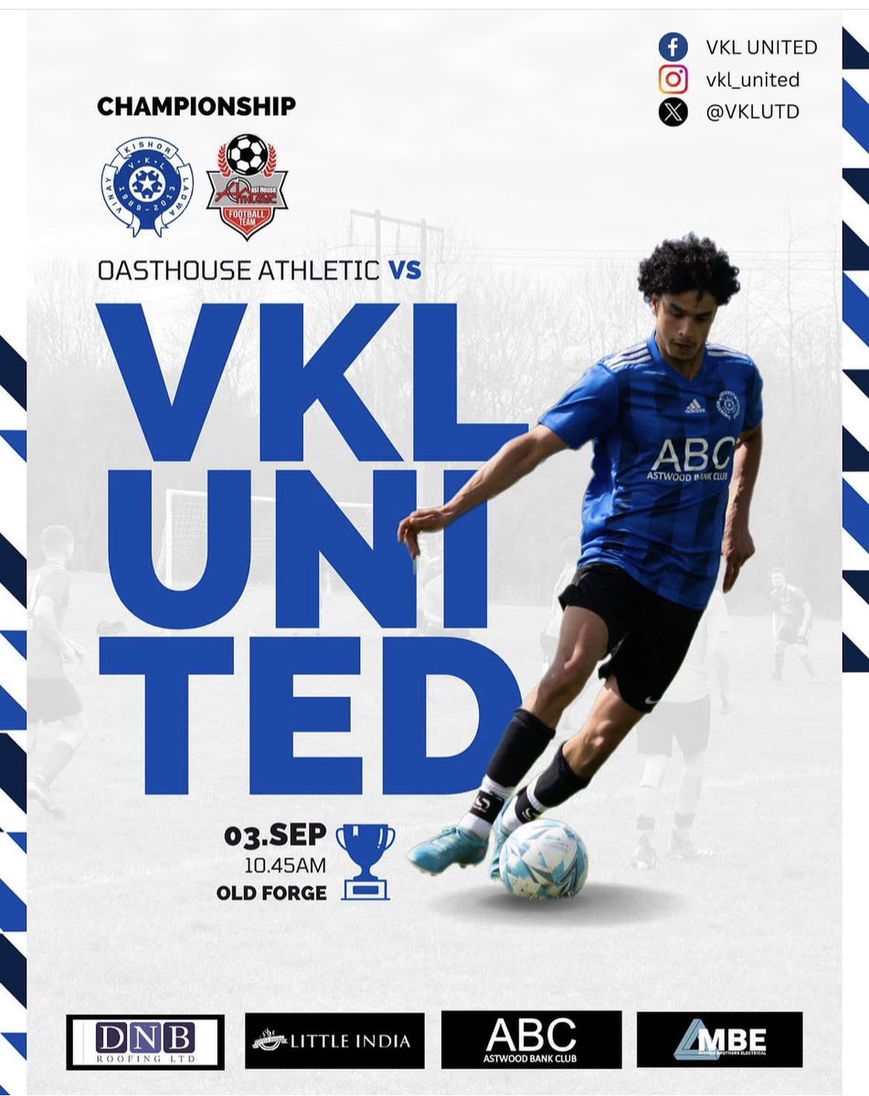 Up Next 

Tomorrow we are looking to bounce back from our opening game of the season and get off the mark against a new opponent <a href="/Oasthouseath/">Studley Sporting RSC</a> #UTVKL