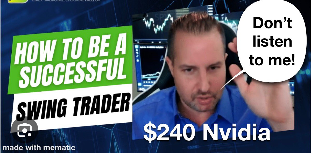 InverseGareth's tweet photo. I can honestly say @GarethSoloway has helped me to change my life for the worse. I took his #winningtraders courses and I subscribe to his live webinar. I learned less from him in less than a year than 5 years of listening to most YouTubers and their silliness. Now I’m broke. https://t.co/AlhY41EXpL