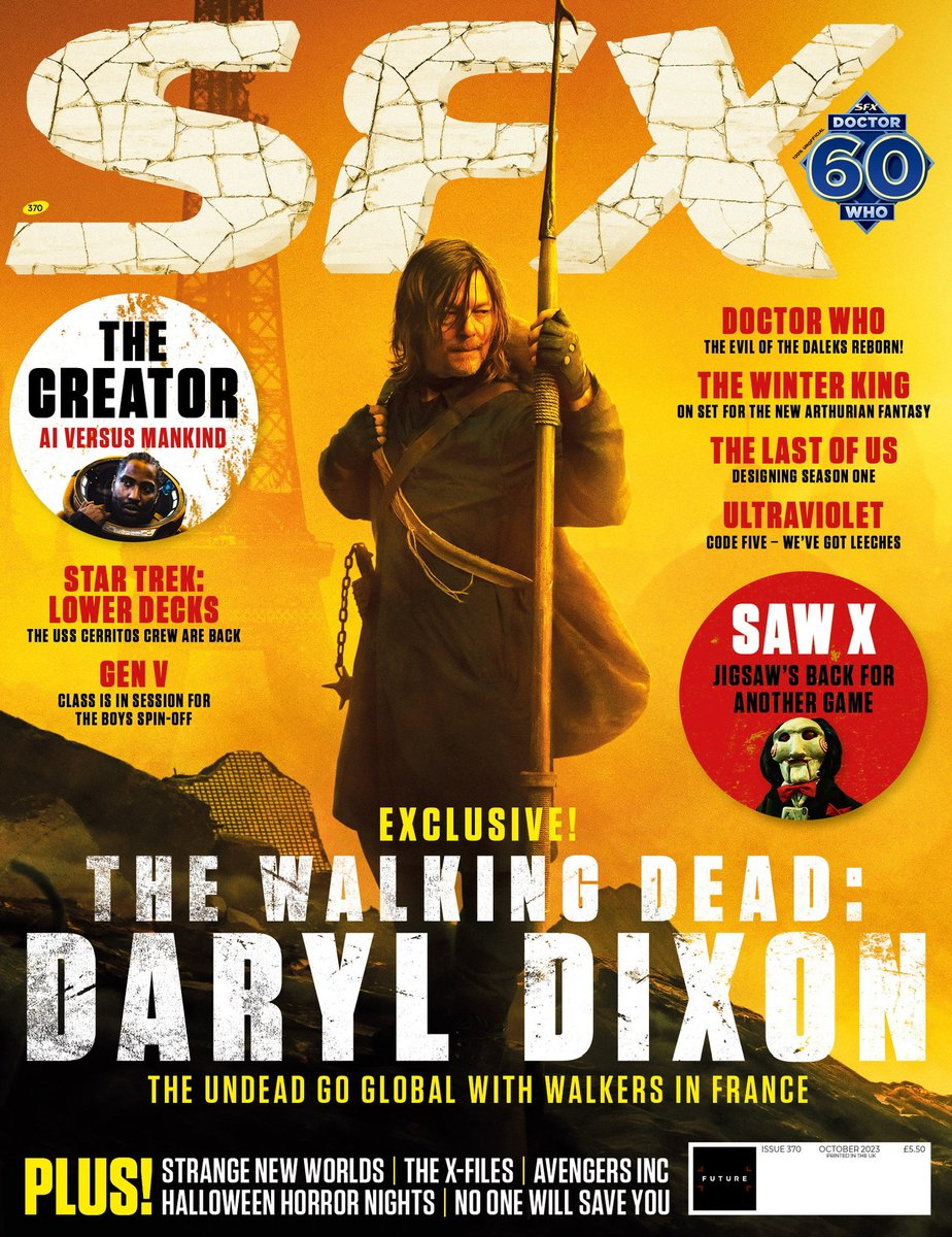 #DarylDixon is on the cover of @SFXmagazine available on September 6th for purchase. Follow @SFXmagazine for more details!