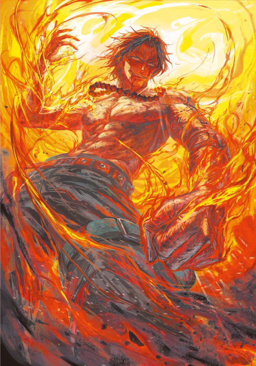 0nepieceArt's tweet photo. Portgas D. Ace https://t.co/DexA6kQdCG