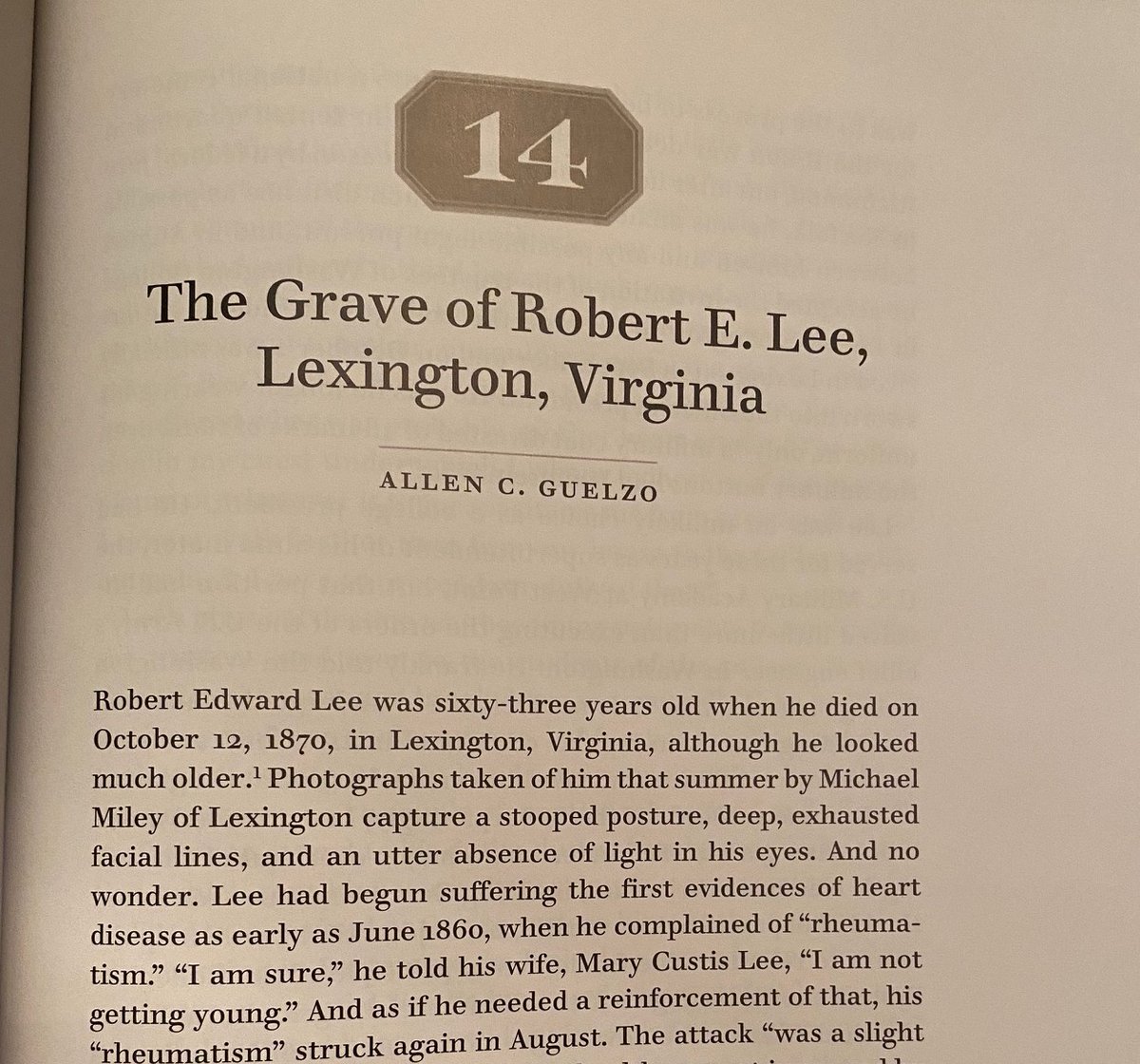 CivilWarJon's tweet photo. In chap. 14, Allen Guelzo (@MadisonProgram at @Princeton) explores the changes that have taken place at Robert E. Lee's grave at @wlunews from 1870 to 2023.
Don't miss out to win a FREE copy of #FinalRestingPlaces here:
https://t.co/99bzn1SXms https://t.co/yclUpV0Q4c