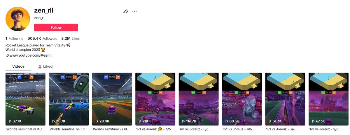 Jerome_Coupez's tweet photo. Very proud of the hard work and results from @zenrll  & our content team at @ProdigyAgencyGG since we started developing his marketing.

Mainly his YouTube & TikTok, which are on a rocket, with a (very) great monetization already, being a HUGE plus for a pro player.

Kudos to our team @Marie__Binet @imAlcaZe @jeremy_xtaz @SylhenMusic who created and fully manage everything from scratch & everyone else involved 🔥

YouTube:
- More than 2.2 million views & 25M impressions in 90 days
- His 1st video reaching more than 700k views already!

TikTok:
- More than 300K followers
- More than 50M views
- More than 5.2M Likes

And now; what kind of content would you like to see from zen, to reach the next steps?!

#ProdigyFamily
#PlayersFirst