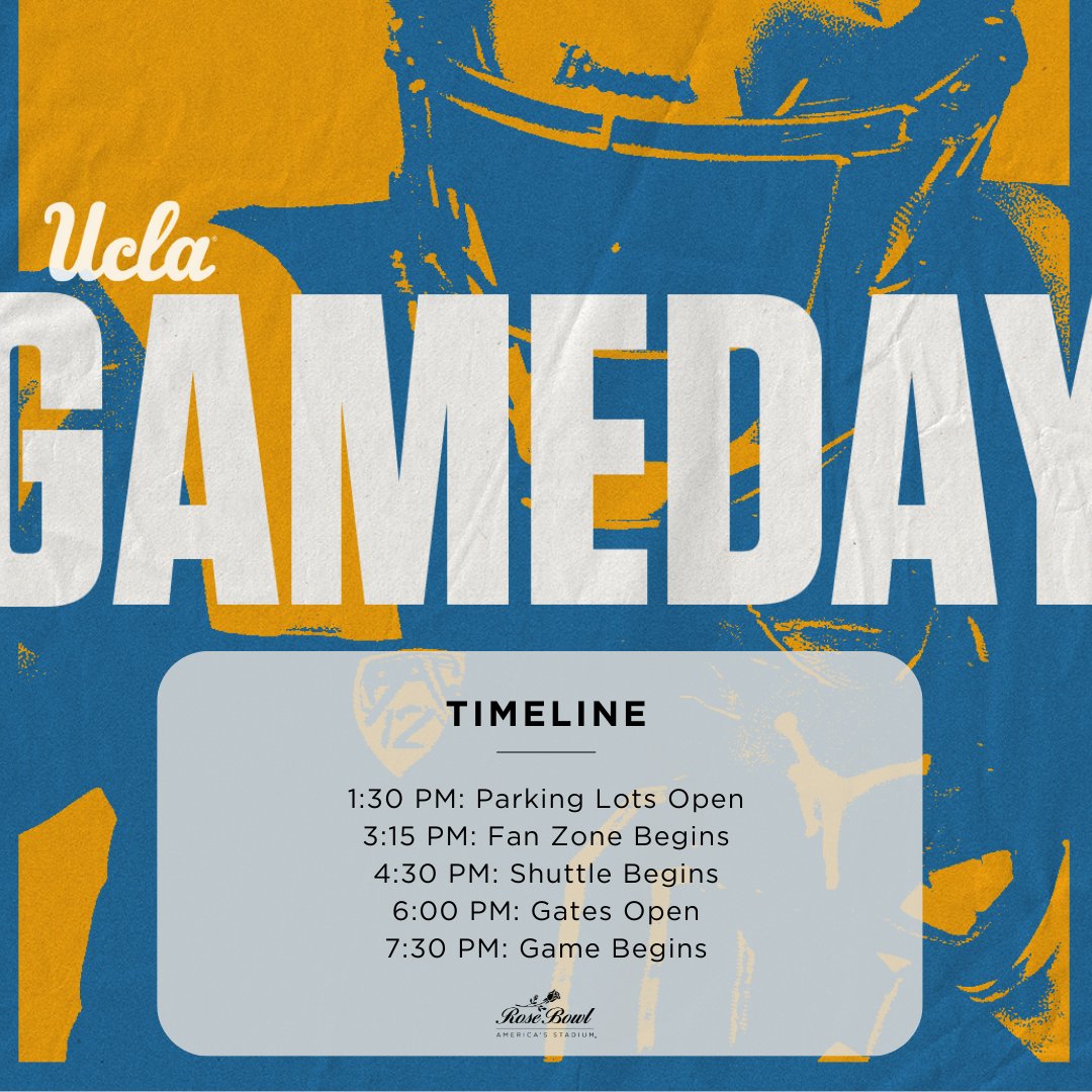 IT'S GAME DAY!🏈🌹✨ @UCLAFootball