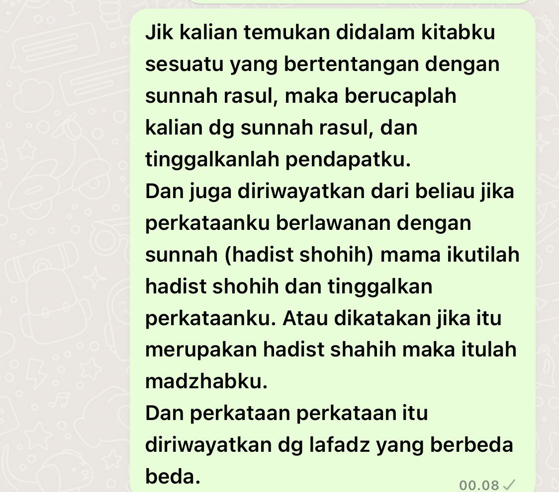 Hitobitohimura's tweet photo. @EdSoekoco Ini ya kamu wajib mempertanggung jawabkan argumenmu yang sudah menuduh bahwa melafadzkan niat , atau mengucap usholi sblm shalat adalah bid’ah dan membawa perkataan imam syafi’i (untuk mengajak meninggalkan perkataan imam syafi’i khususnya pembagian bid’ah beliau). https://t.co/0abrSk9iCk
