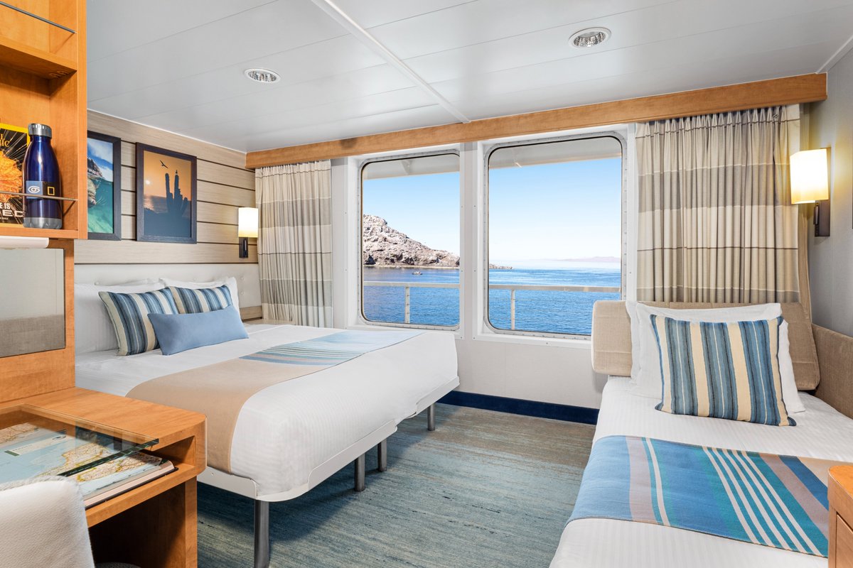 LindbladExp's tweet photo. #NatGeoVenture, like much of the wildlife she follows, is migratory. She gracefully sails with the seasons from Alaska, along the coast of British Columbia, up the Columbia &amp; Snake Rivers, and along the Baja California coast into the Sea of Cortez. #ShipSaturday https://t.co/3rsLwfzK4M