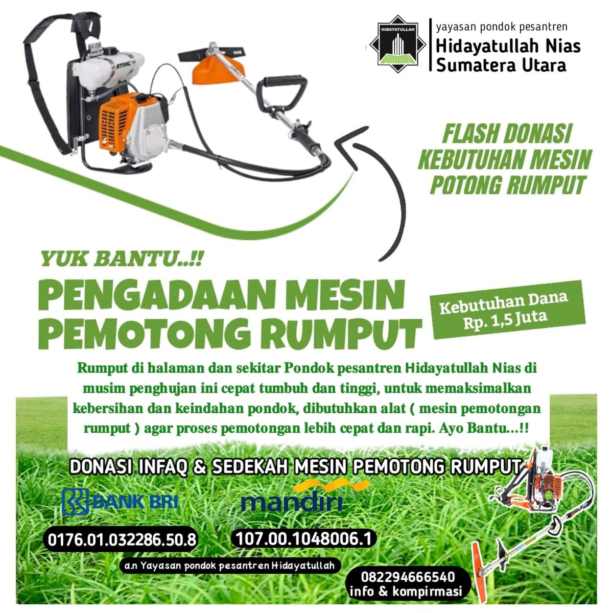 𝐁𝐚𝐧𝐭𝐮 𝐝𝐨𝐧𝐚𝐬𝐢 &amp; 𝐬𝐞𝐝𝐞𝐤𝐚𝐡 𝐦𝐞𝐬𝐢𝐧 𝐩𝐞𝐦𝐨𝐭𝐨𝐧𝐠 𝐫𝐮𝐦𝐩𝐮𝐭