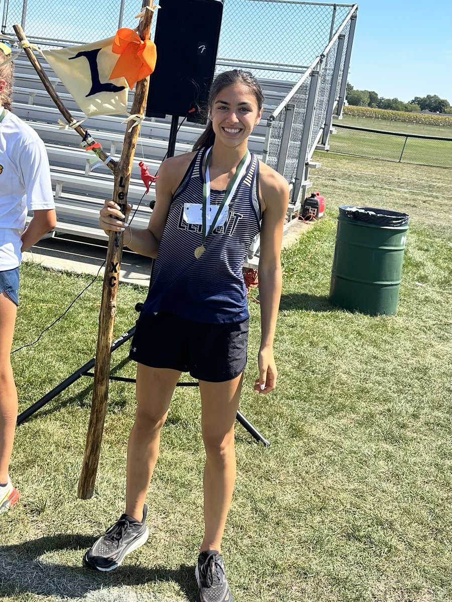 What a great Saturday morning at the PF Central Wildcat Invite! Niki Tselios (jr) 1st Place 18:13, Maggie Davey (so) 13th place 19:54, and a 4th place team finish! #WeAreLemont