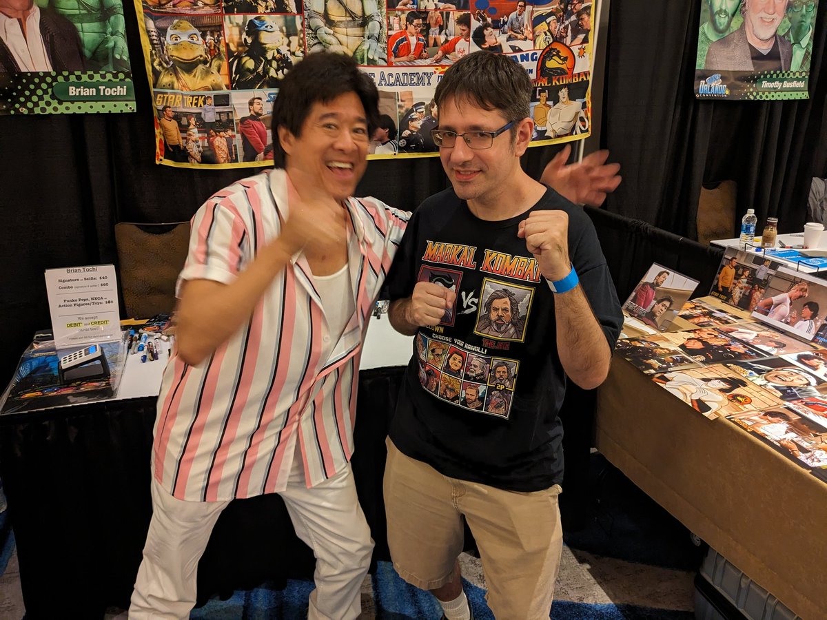 Just met up with @briantochi, the voice of Liu Kang on Mortal Kombat: Defenders of the Realm!