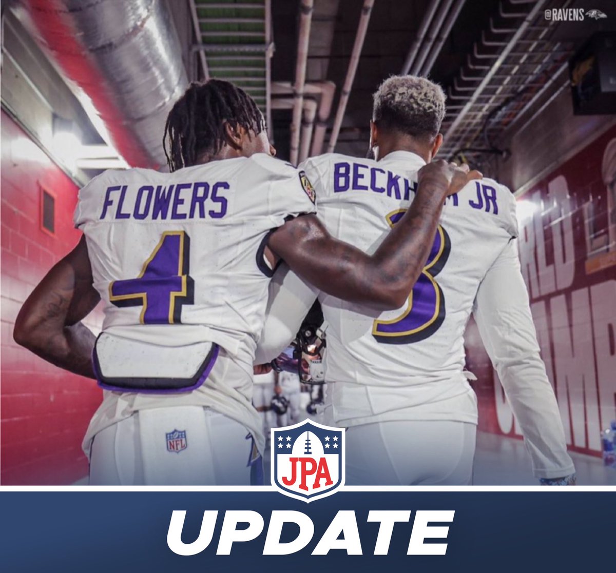 jasrifootball's tweet photo. UPDATE: Teams have been calling the #Ravens and inquiring about their wide receivers, per GM Eric Decosta

This is something Baltimore isn’t used to, as they have never drafted a pro bowl receiver in the team’s entire history. 

(📷: @Ravens) https://t.co/t3VrleX4e8