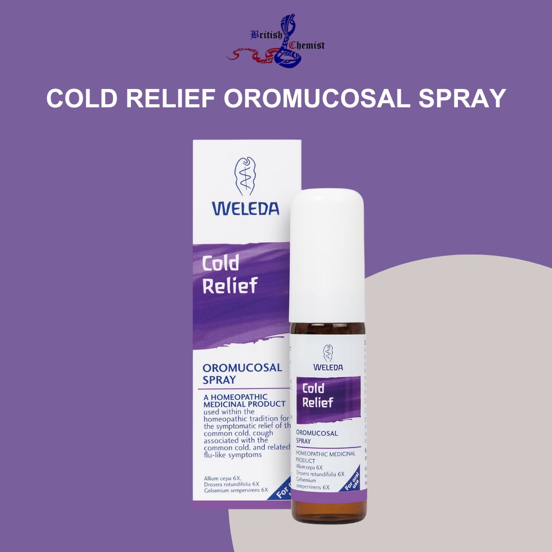 Cold Relief Oromucosal Spray

Shop Now: britishchemist.co.uk/product/cold-r…
.
#medication #weledabridget #weledacoldreliefspray #homeopathicremedy #coldrelief #coughrelief #flurelief #weleda #weledacare #winter #winterselfcare #oromucosalspray #weledaspray #weledaproducts #cold #cough #flu