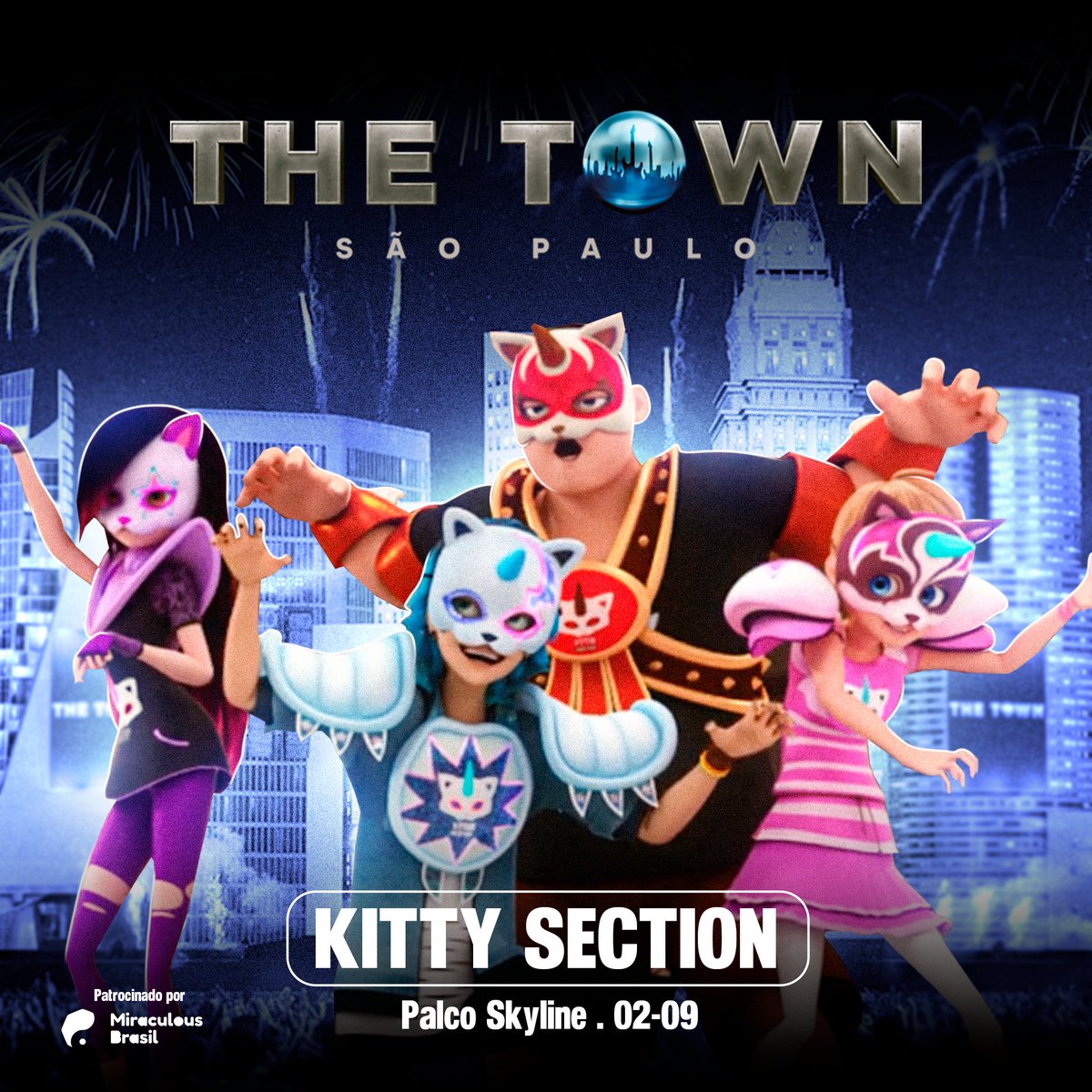 MLadybugBrasil's tweet photo. 🚨 ANÚNCIO: Hoje no palco Skyline do #TheTown2023 teremos a apresentação da Kitty Section pela primeira vez no Brasil! https://t.co/KVCM61vD76