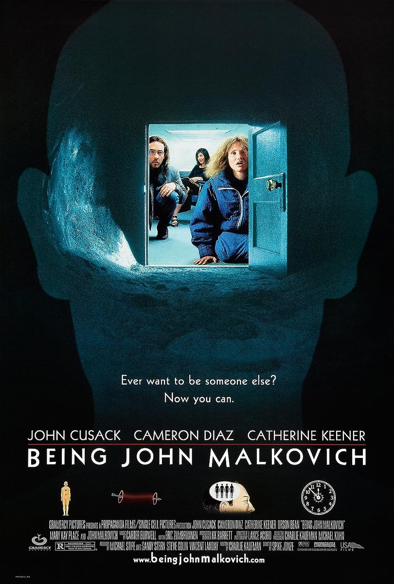 Discussing Spike Jonze’s seminal “Being John Malkovich” on my film discord group today at 5:00 EST. Feel free to hop in and talk! 

Join Here: 
discord.gg/zCEx3AEx