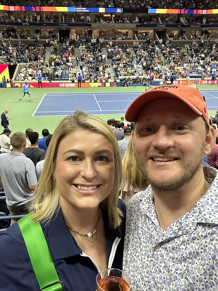 JLLadner's tweet photo. Had an absolute incredible time with @CoachLadner13 at the @usopen yesterday! Talk about some great tennis at an incredible venue. 3of4 Grand Slams we have now visited. NYC doesn’t disappoint either! 🌃 https://t.co/m64HmbLRRg