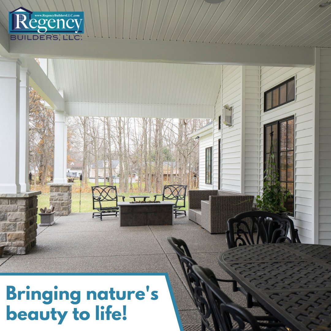 RegencyBuildLLC's tweet image. It's time for a little inspiration! Share a photo of your outdoor living space or garden surrounding your Regency Builders LLC-built home, and tag us in the comments. We'd love to see how you've created your personal oasis!