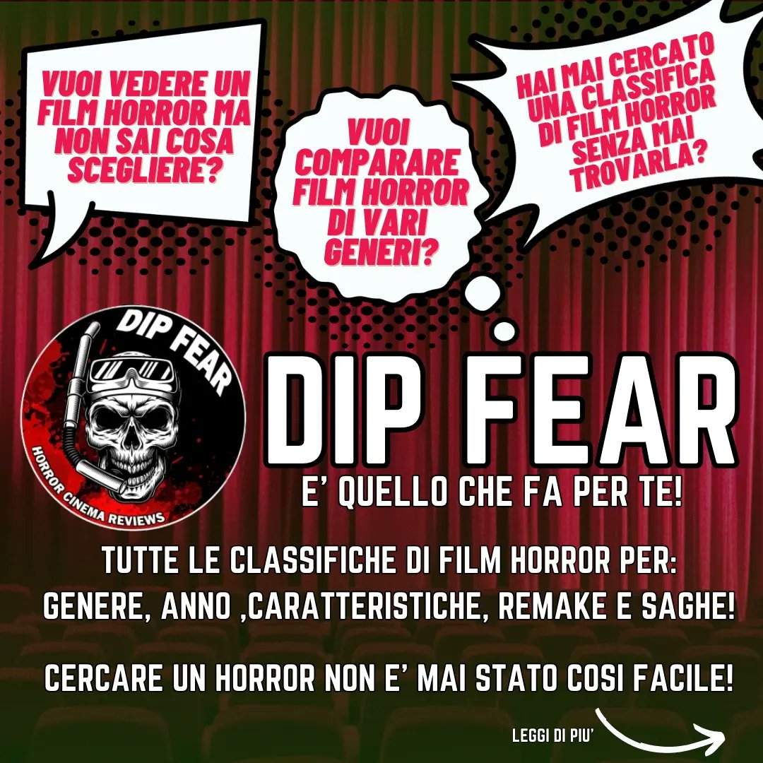 Dip_Fear's tweet photo. 🛑Sei da solo o con amici ,vuoi vedere un film e non sai cosa scegliere? 
🛑Vuoi approfondire la storia dell'horror?

‼️DIP FEAR FA AL CASO TUO‼️
📌Classifiche Horror
📌Trailer, soundtrack
📌Tutte le info Horror!

🛑CERCACI🛑
https://t.co/hGEBs98GtL

🛑SIAMO SU TUTTI I SOCIAL🛑 https://t.co/sDn77ShGvB