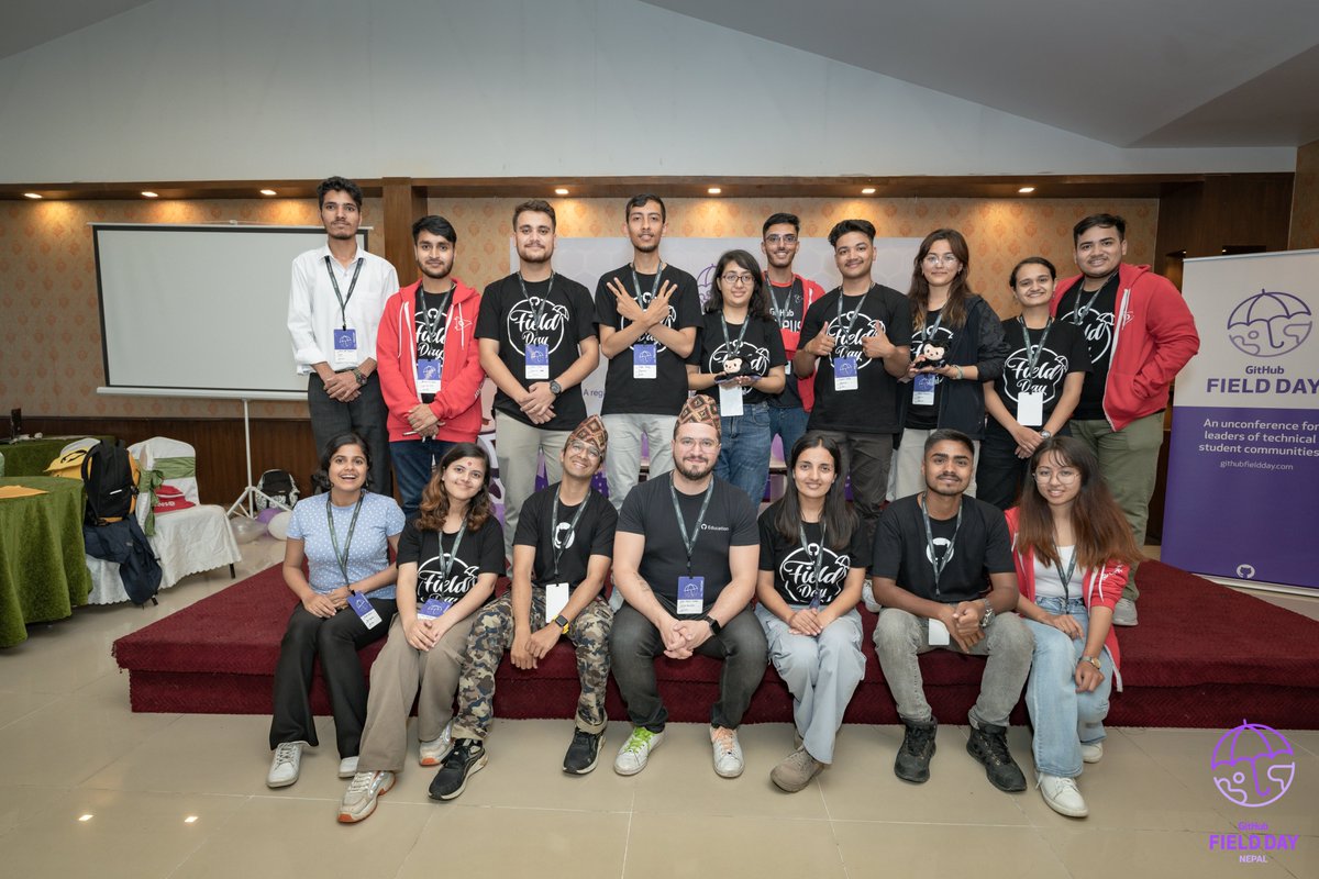 ghfielddaynepal's tweet photo. GitHub Field Day Nepal: Where Friends Become Family! ๐ ๐
#GitHub #GitHubFieldDay #GitHubEducation #GitHubFieldDayNepal https://t.co/v5PPWMRfLv