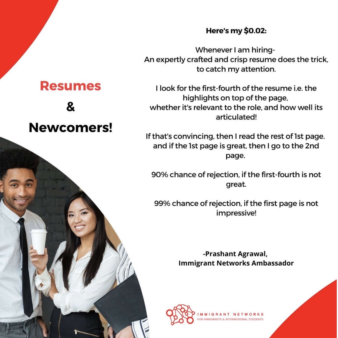 immnetsocial's tweet image. In the competitive job market, resumes are your first impression. Tailor them to stand out and grab attention. Make every word count! 

#JobSeekingTips #Resumes #CareerAdvice