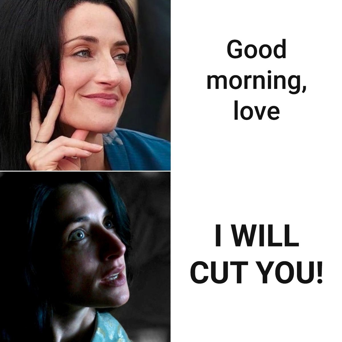 lordmatcauthon's tweet photo. she will. 
#TheWheelOfTime #WotMemes #WotShowSpoilers https://t.co/CPs6CdupOu