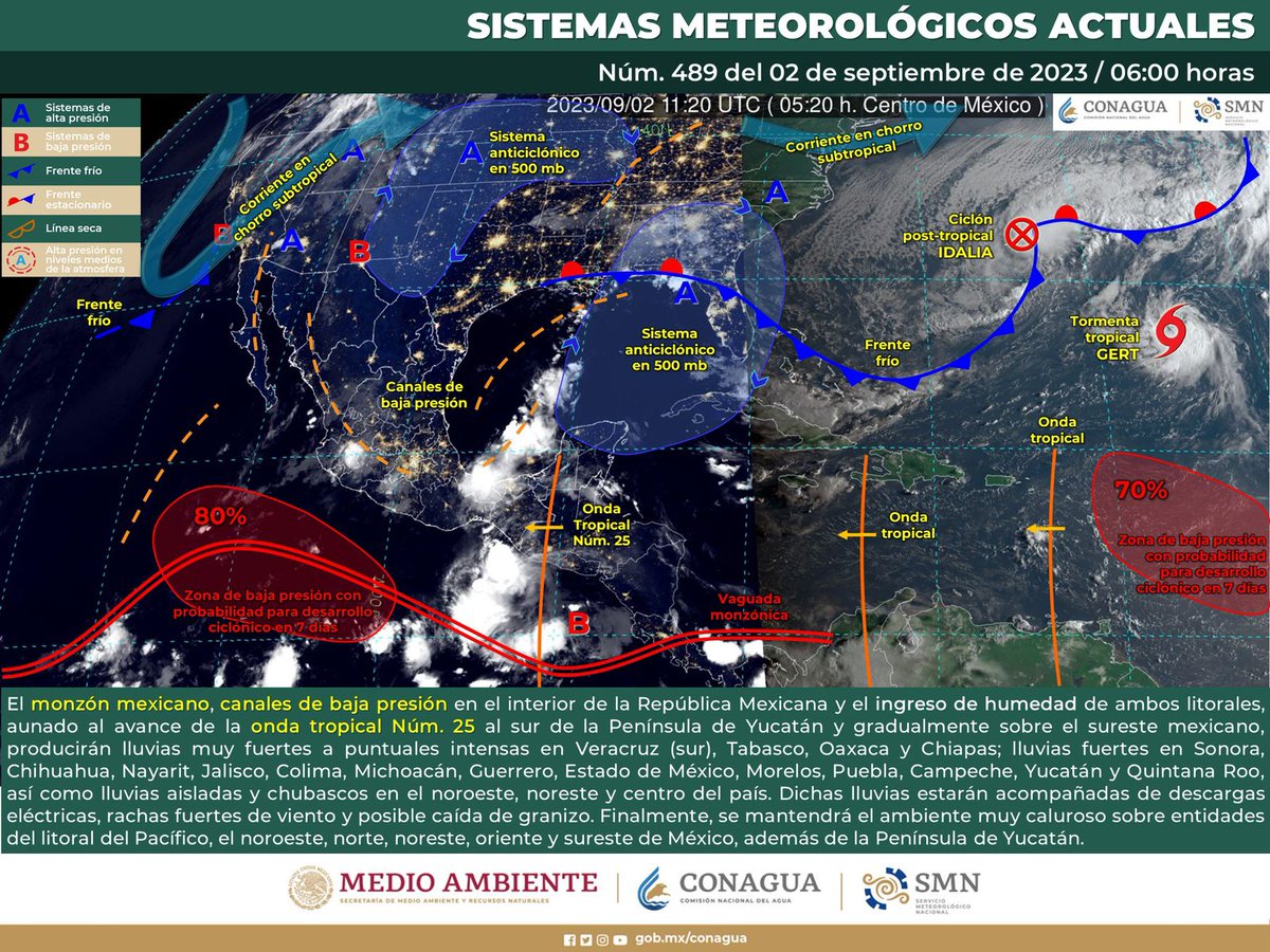 poder_alpueblo_'s tweet photo. Onda tropical 25 dejará lluvias, tormentas y rachas de viento en el estado #Oaxaca 
https://t.co/jMPASajuB3 https://t.co/vh8bC4ZjWf