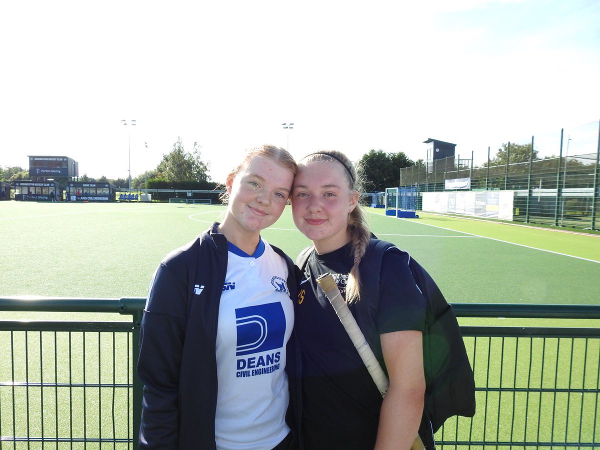shieldsy69's tweet photo. Just the small matter of @Veritygk1 and @ImogenShields1 playing against each other today! 2-1 for GU. Sisterly love still there but not sure when it come the Premiership #newseason #hockeysback https://t.co/C41f2l60Aa