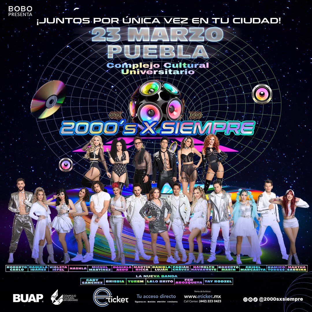 2000sxsiempre's tweet photo. ⭐️🪐 P U E B L A 🪐⭐️ 

Es momento de hacer maletas 🧳 🚀 porque el 23 de MARZO tendremos un viaje a TU INFANCIA que no te querrás perder. 🤩🙌🏻✨

¡NO TE LO VAS A QUERER PERDER! 👊🏻🔥 https://t.co/PBtNKwxxEK https://t.co/eYVBmhCWbL