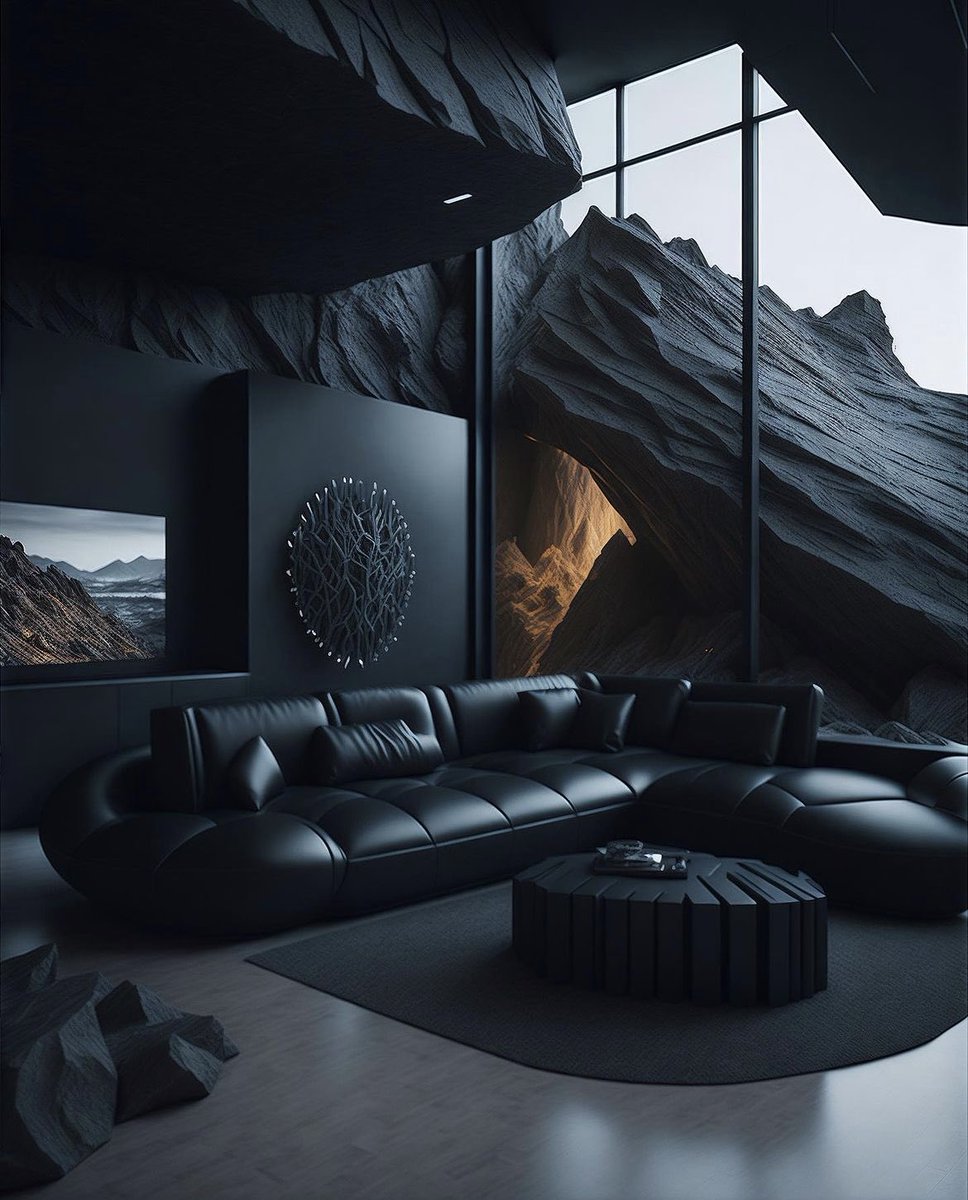 this all black living space >>