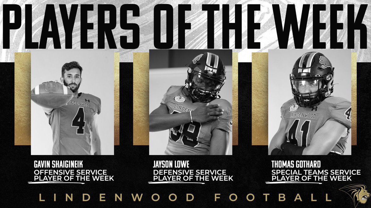 LindenwoodFB's tweet photo. Week 1 Players of the Week https://t.co/HDcVJdGISw