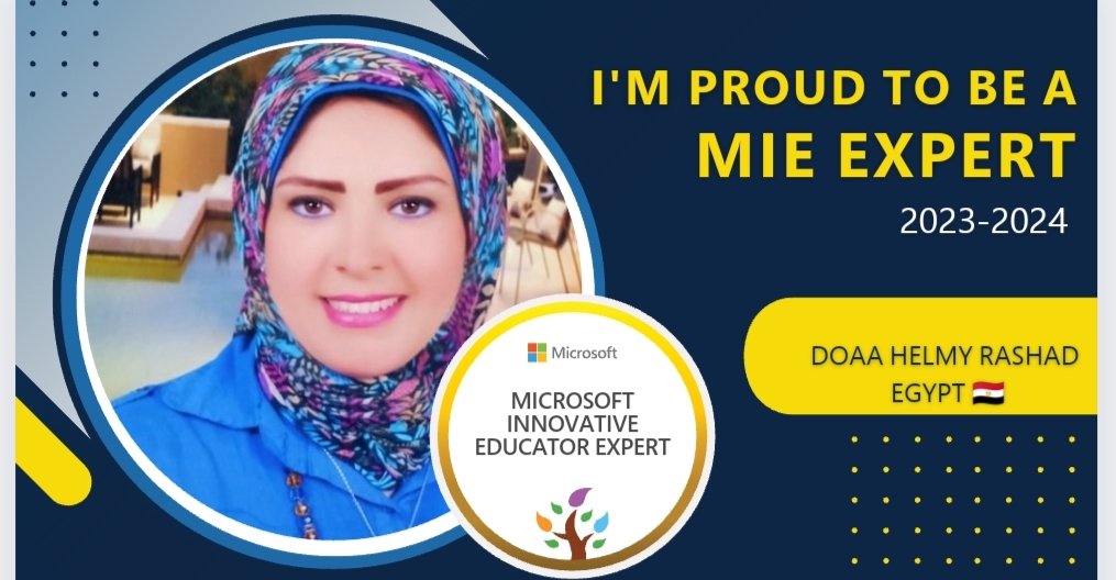 Doaakatab111's tweet photo. الحمد لله دائما وابدا🙏#MicrosoftEdu  #MEIExpert #MicrosoftLearn https://t.co/FxNBlNF8s5