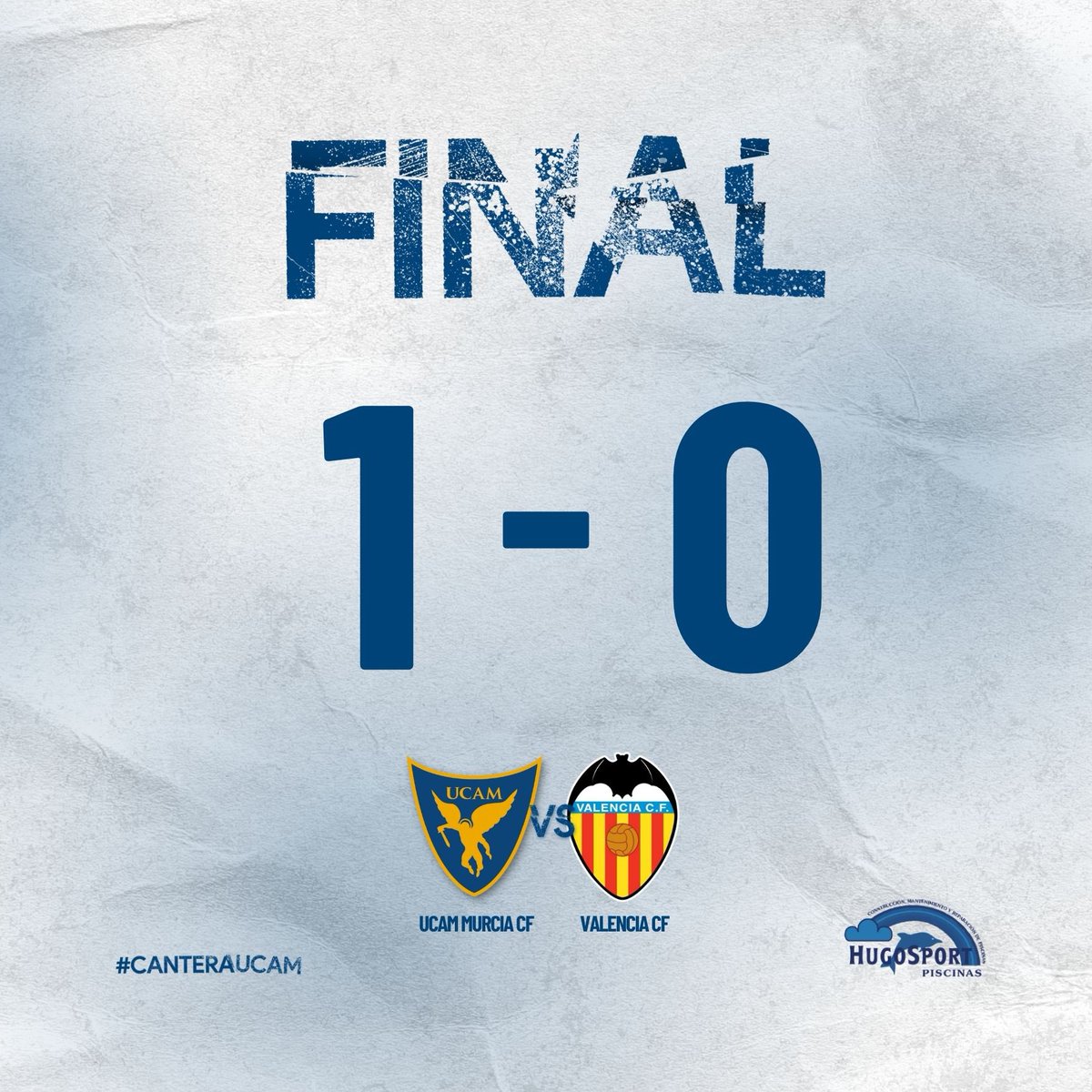 𝐉𝐔𝐕𝐄𝐍𝐈𝐋 𝐀 | ⌚️ 90’ |1️⃣0️⃣ 

¡Final! ¡Final! ¡Final! 

🙌🏻 LA VICTORIA SE QUEDA EN CASA 🙌🏻

¡Gran encuentro de nuestros canteranos! ¡Qué buen arranque liguero! 🤩

📺 youtube.com/live/KaKOB9vKc…

⭐️ 𝐏𝐢𝐬𝐜𝐢𝐧𝐚𝐬 𝐇𝐮𝐠𝐨𝐬𝐩𝐨𝐫𝐭

#UCAMMurciaValencia | #CanteraUCAM