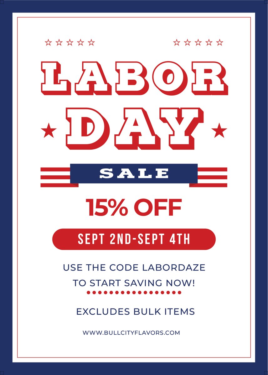 Bull City Flavors Labor Day Sale Starts Now! - mailchi.mp/bullcityflavor…