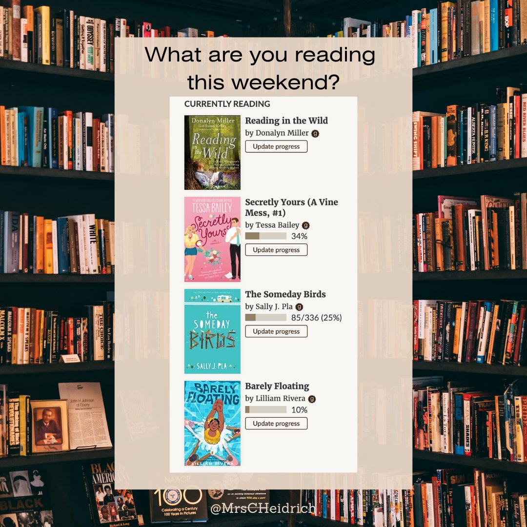 It's the weekend, so what are you reading? #mglit #ProD #romance #sd36tl @SawyersShari @KathieMacIsaac @lhnatiuk @mpendleton @aslan_magic @christiemegill @Mrs__MacDonald @MsMECarr @MsHurtubise @Kdmcarthur11 @MrsMBains  #sd36tl