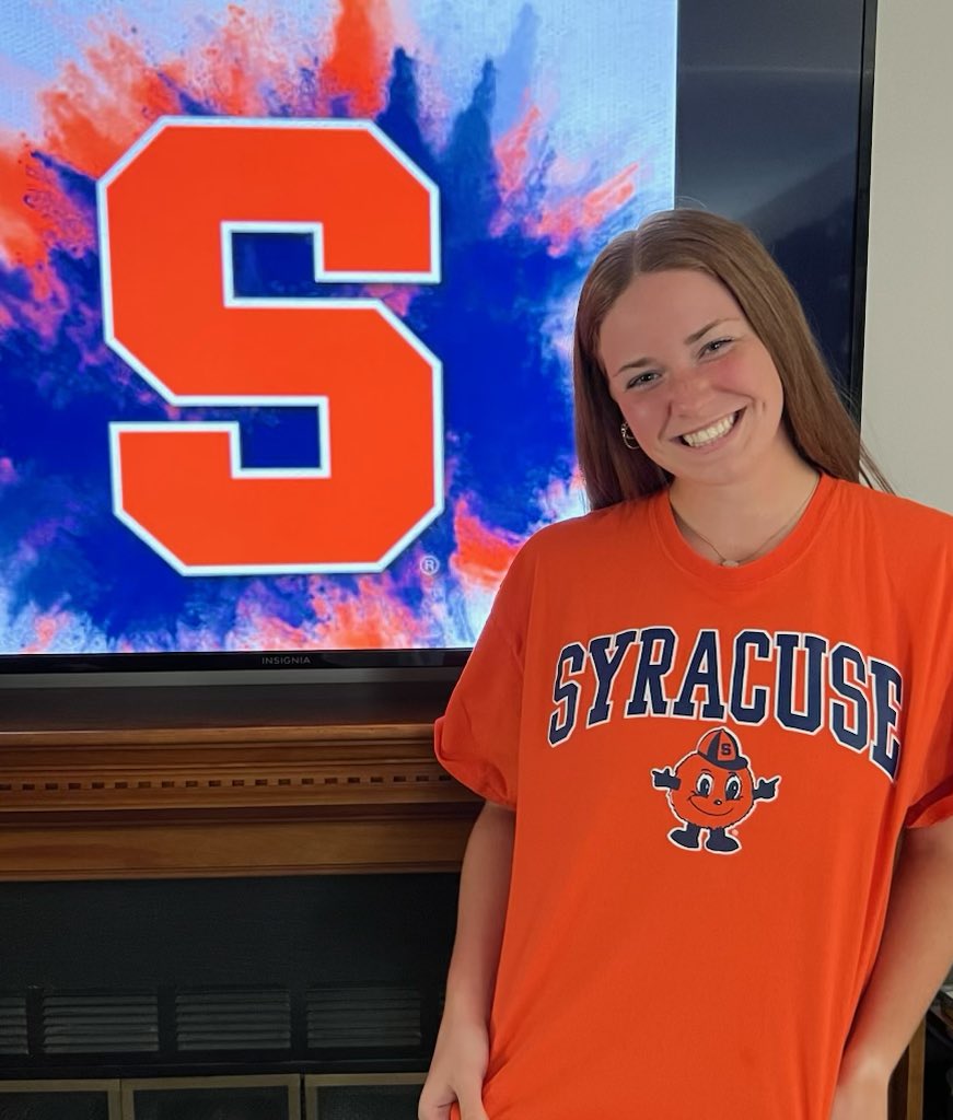 I am so excited to announce that I will be continuing my athletic and academic career at Syracuse University. I want to thank my family, friends, and coaches for all your support along this journey. Thank you <a href="/CuseSB/">Syracuse Softball</a> for this amazing opportunity! GO CUSE🍊