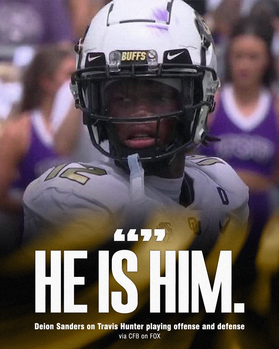 Coach Prime has total faith in Travis Hunter on both sides on the ball 👀