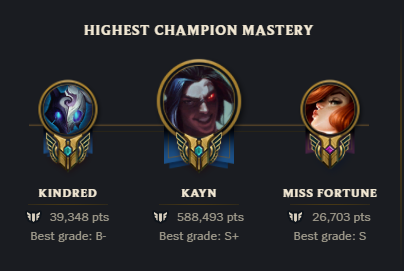 JustBipt's tweet image. The list is a lie, I only play kayn