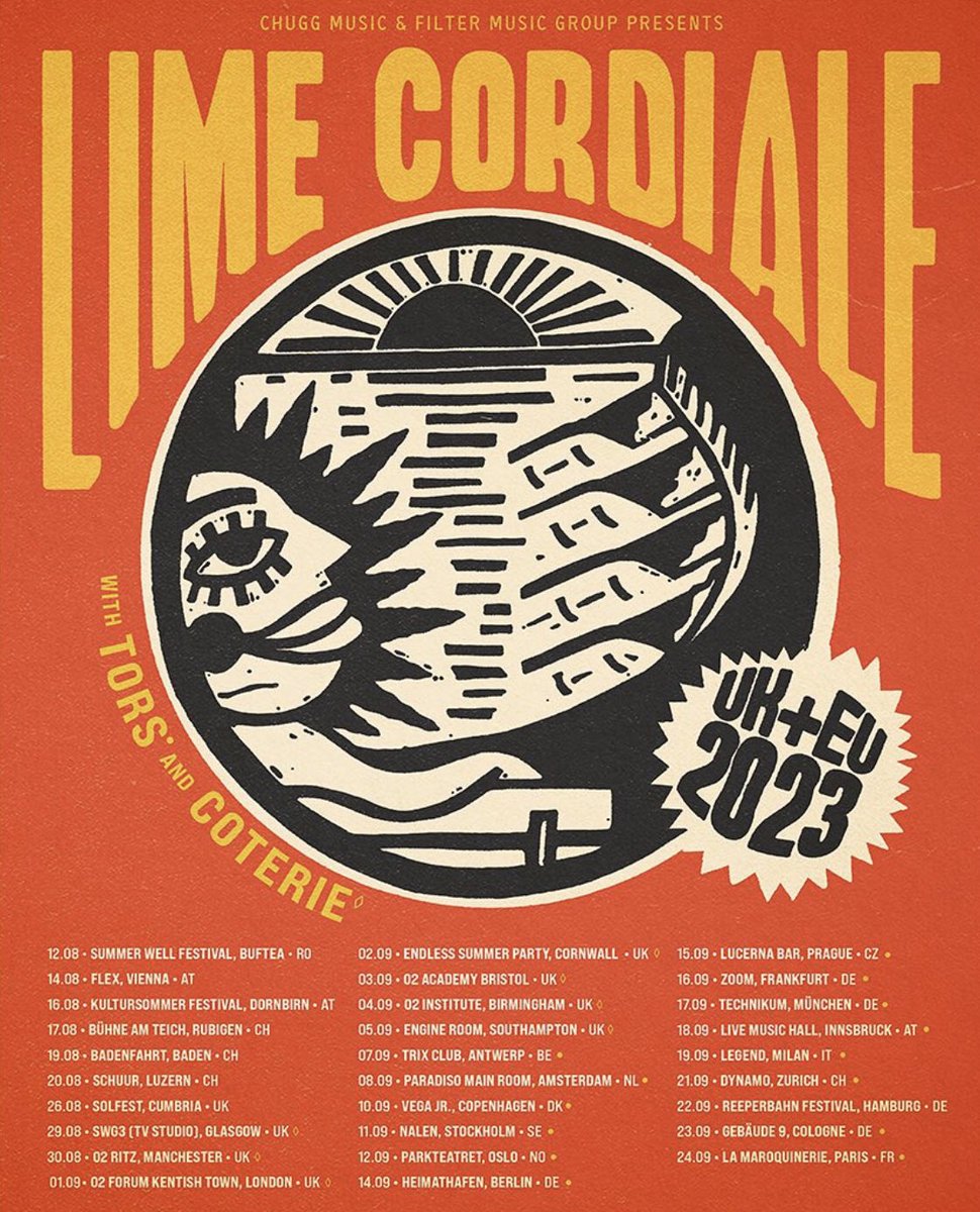 In case you sexy bipeds didn’t know we are heading out on tour round Europe with the inimitable @limecordiale NEXT WEEK!!! Check the poster for dates ⬅️ and get a ticket before we regret every decision we’ve ever made xoxo