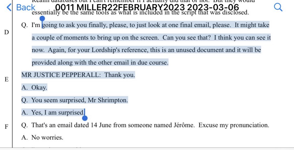 Johnnyboy18782's tweet photo. @Ronnie062760231 #encrochat 1 of shrimpton lies under oath . There is literally loads of occasions he’s committed purgery. How far will he go before he breaks ? 🕰 ⏰ https://t.co/SizzCllkEX