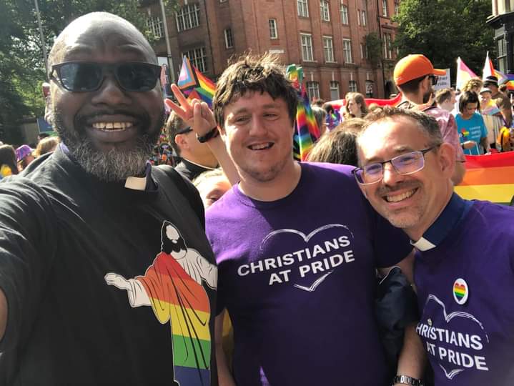 NathanSFalla's tweet photo. It was such a privilege to affirm God's inclusive love for all people by joining in Leicester Pride. 🏳️‍🌈 https://t.co/UjxYhpwMuG