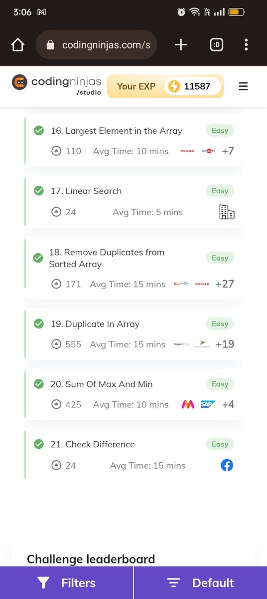 nikhilsingh_21's tweet image. Day 21: 📱#NinjaSlayground
21/21 completed 
#NinjaSlayground #CodingNinjasStudio
@CodingNinjasOff
@drinkslaycoffee