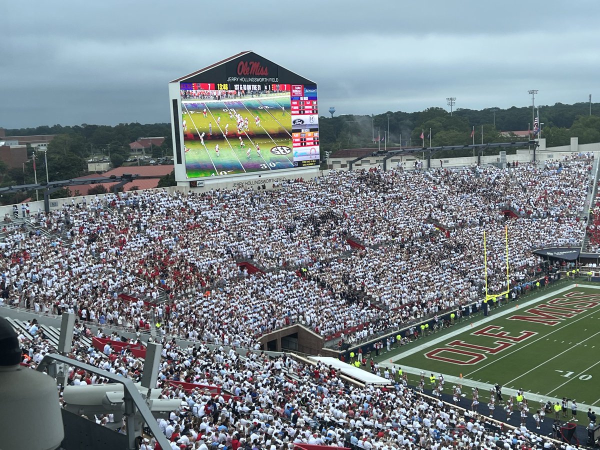 BradLoganTOC's tweet photo. A packed student section today. 

#OleMiss https://t.co/lIzdBLQshM