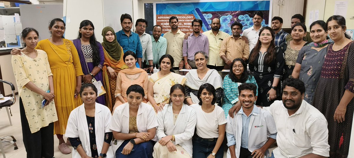 Successfully completed the first ICMR-AMDRC mycology workshop.🥳#mycologyworkshop2023#NIMS#Hyderabad <a href="/dipikamicrobio/">dipika</a> <a href="/dr_arghadip/">Arghadip Samaddar, MD, FECMM is on Bluesky🦋</a> <a href="/SouravAgnihotr7/">Sourav Agnihotri</a> <a href="/MycologyPGIMER/">Mycology PGIMER Chandigarh</a> <a href="/DrVinay118/">Vinaykumar Hallur MBBS MD FECMM</a>