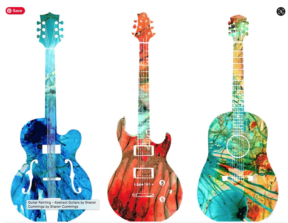 Abstract Guitars HERE:  fineartamerica.com/featured/abstr… #guitar #guitars #guitarplayer #music #musician #rockandroll #AYearForArt #BuyIntoArt #musical #musicalinstrument #fun #colorful