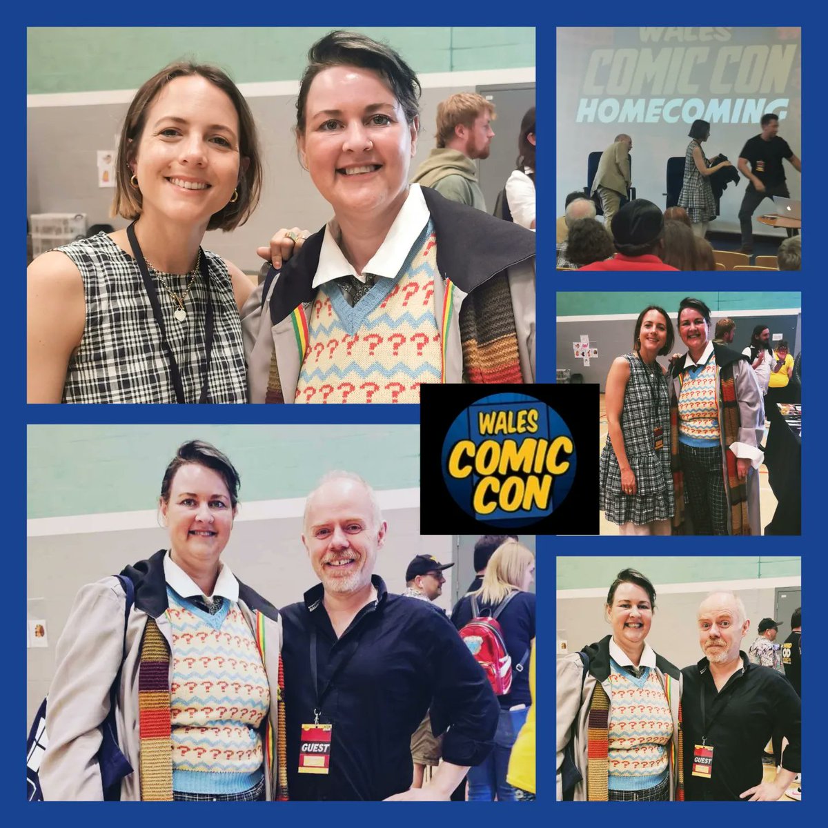 Alligatoruk1975's tweet photo. Also great to meet the lovely #CatrinStewart (Jenny) and #DanStarkey (Strax) from Doctor Who... or as us #InsideNo9 fans know him "Blue Demon Dwarf" 😂😂😂 @walescomiccon https://t.co/DqHkJwBDM9
