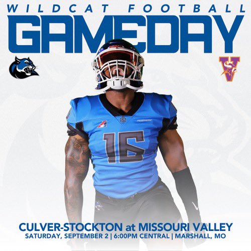 GAMEDAY 🏈

The Wildcats are on the road again in Marshall, MO to face Missouri Valley! 

⌚️6:00PM Central
🗺️Marshall, MO
🏟  Gregg Mitchell Field
🆚 Missouri Valley
📺💻: heartconferencenetwork.com/valley/?bfplay…