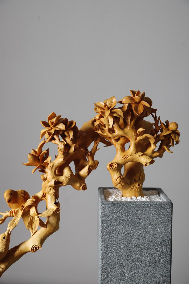 The world's top wood carving art tweet media
