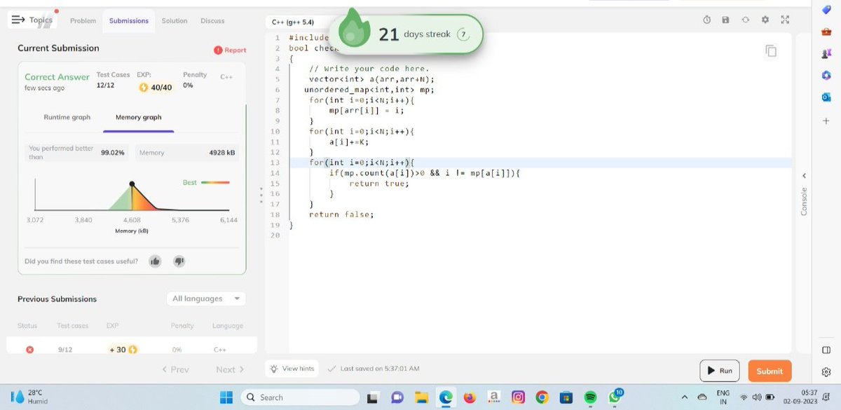 Amarjeet6322's tweet image. Day 21 problem of #NinjaSlayground
#CodingNinjasOff
@CodingNinjasOff
@drinkslaycoffee