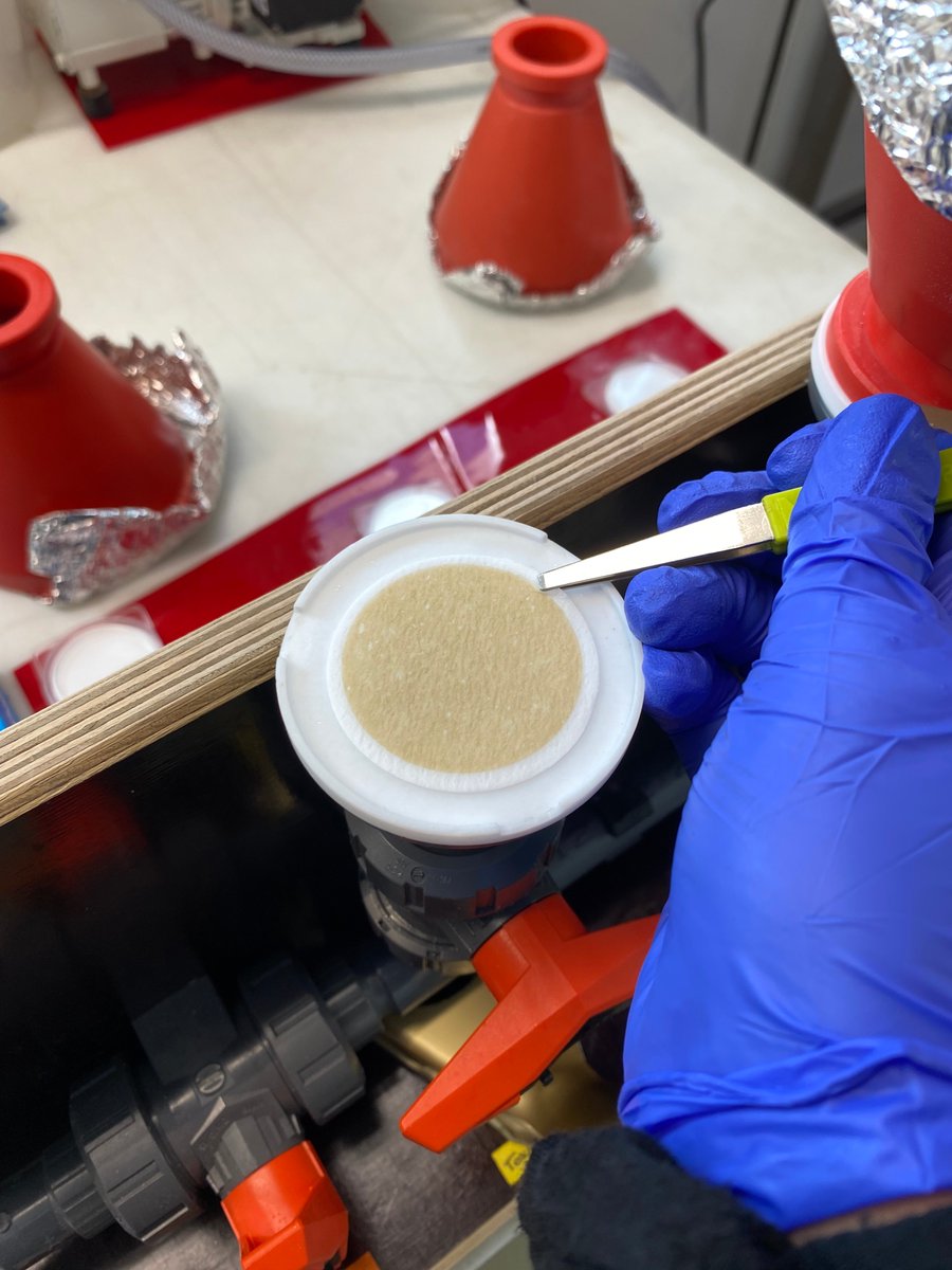 Uwe_AWIgenomics's tweet photo. FJORDChange HE627 RV Heincke. @AnikaHappe filtrates arctic water for getting insights into arctic phytoplankton communities (DNA), what they are doing (RNA) and what their cellular nutrient conditions (POC, PON) look like! @AWI_Media @UniOslo @HIFMB_OL @ICBM_uol @NIVAforskning https://t.co/EDyln0gNJS