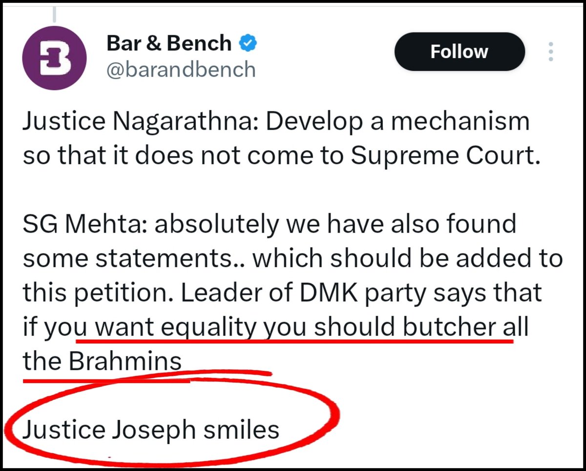 theskindoctor13's tweet photo. Junior Stalin can't be touched. The system, be it legal or social, allows abuse of Hinduism, especially by the powerful. Try prosecuting him, judges will laugh it off. Remember Justice Joseph's smile?

Nothing can change in TN unless Tamil Hindus start asserting their identity. https://t.co/Sg3MUTwscP