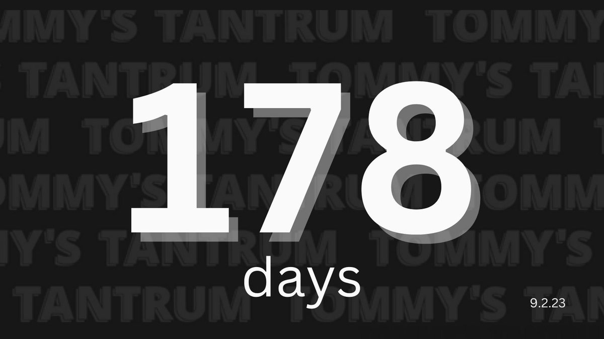tommystantrum's tweet photo. tantrum's don't have weekends #day178 #tuberville #endthetantrum https://t.co/0B3rxYl29c