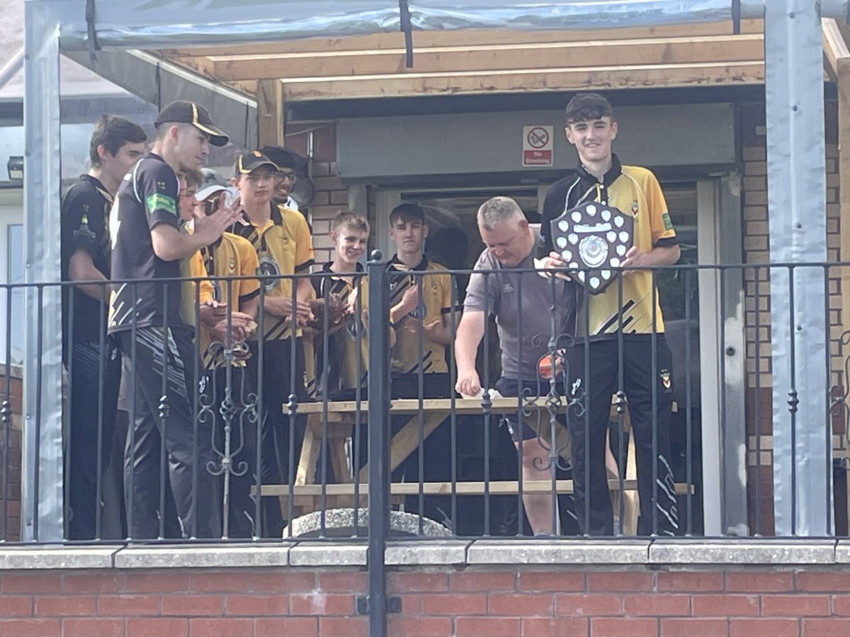 NewportCC1's tweet photo. @NewportCricketC retain the Gwent U15 T20 Cup with a 9 wicket win over    @AbergavennyCC @NewportCricketC @AbergavennyCC U15 109-8 (Jack Ryan 31, Jak Cosker 3-8) @NewportCricketC 110-1 (Farhad Anser 46n.o, Harry Wallace 36). Jak Cosker named MoM. #NCCtheplace2B https://t.co/c9OyjSisZ8